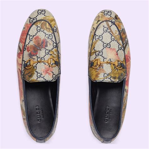 gucci jordaan floral loafer